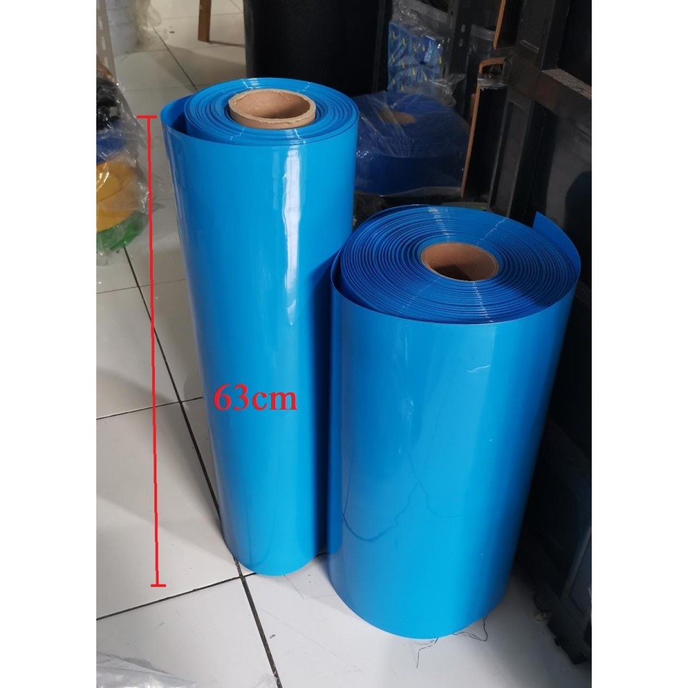 

DC99 50cm PVC Plastik bungkus Baterai battery Wrap lebar flat 630mm 63cm