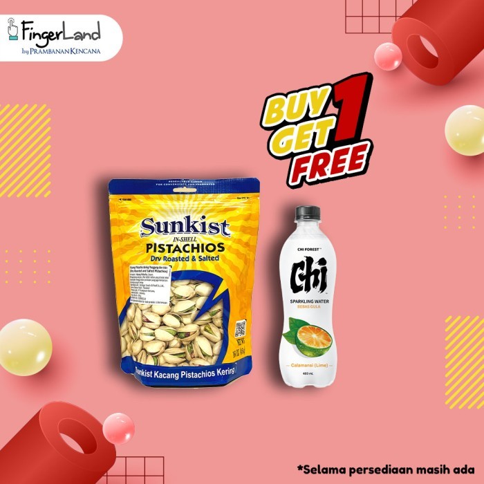 

Best Seller SUNKIST Dry Roasted Pistachio 454 gram Kacang Pistachio Panggang