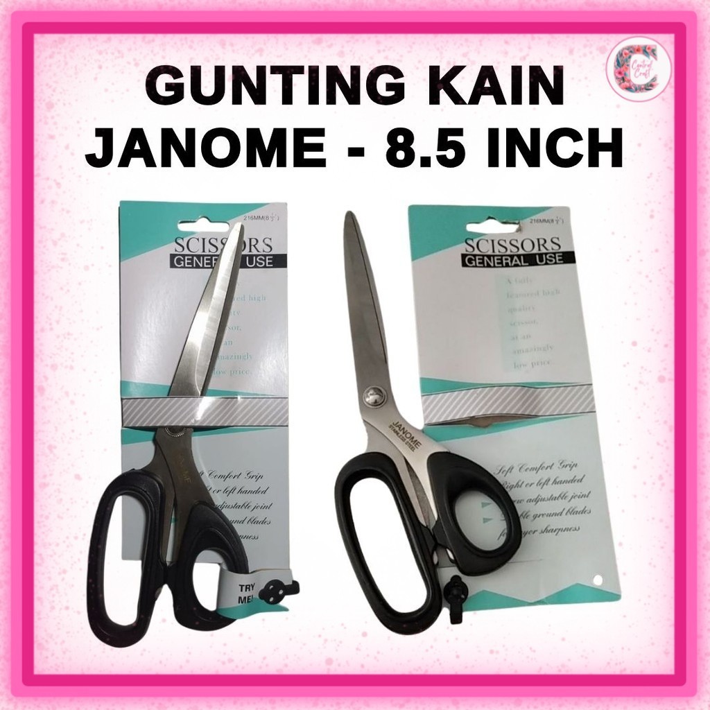 

Gunting Kain JANOME 8.5 Inch (216 mm)