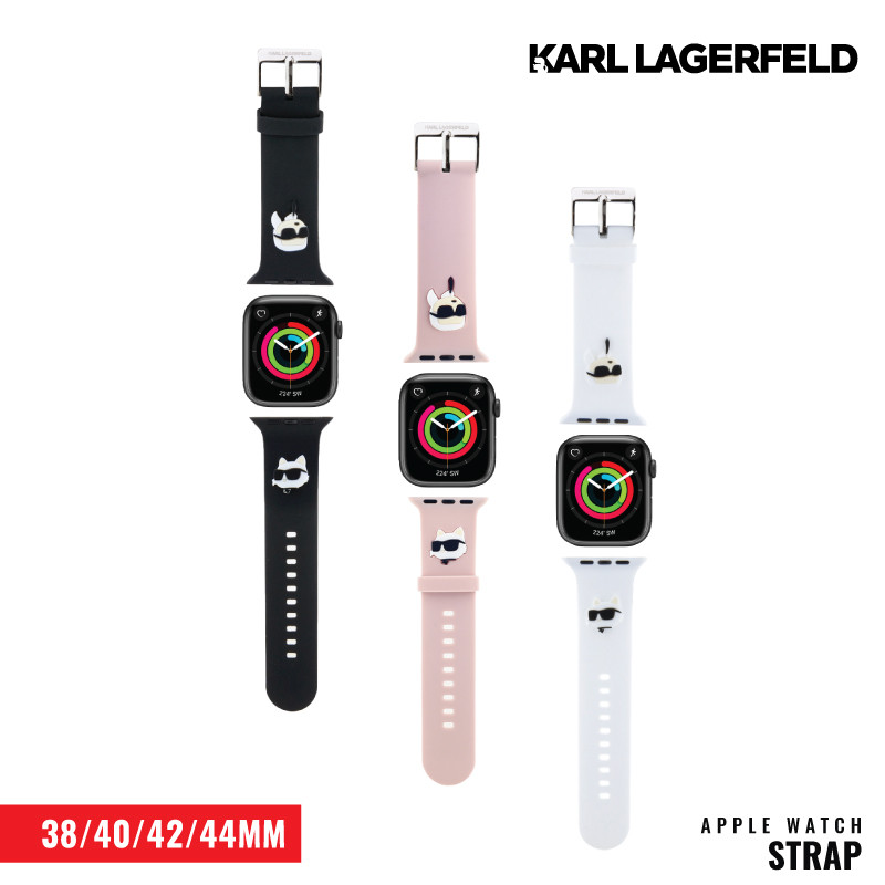 Strap For Apple Watch Size 38 / 40 / 42 / 44 / 45mm Karl Lagerfeld KCH NFT