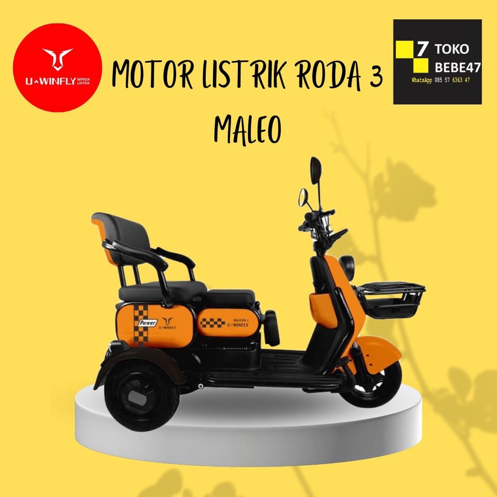 SEPEDA MOTOR LISTRIK RODA 3 MALEO UWINFLY INDONESIA