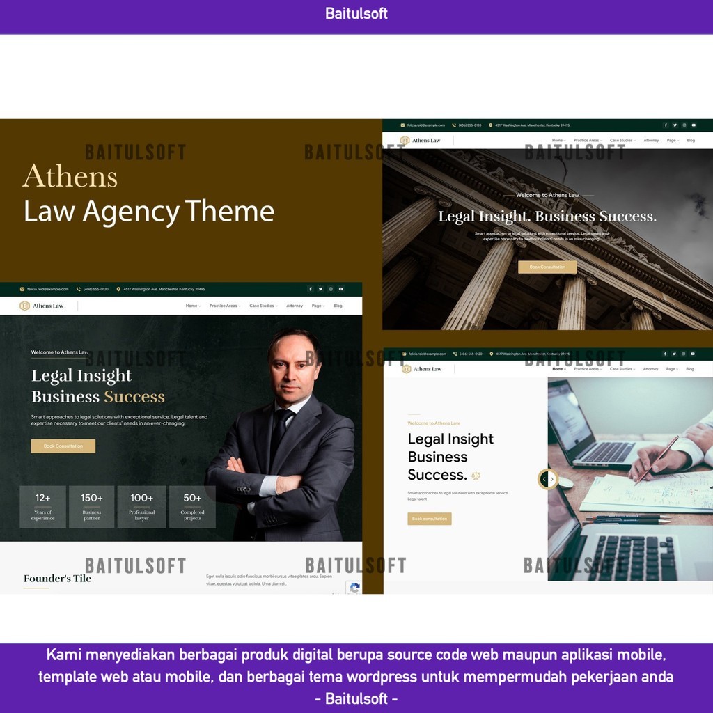 TEMA WEB  LAW AGENCY - ATHENS WORDPRESS THEME D5562 LISENSI ORIGINAL FULL VERSION BAITULSOFT
