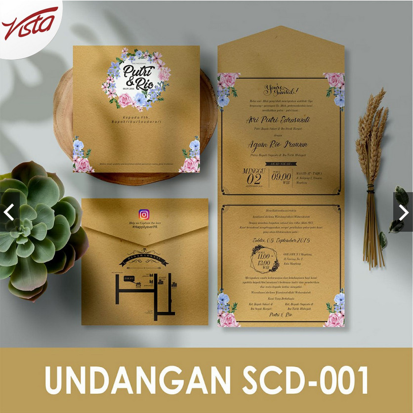 Blangko  griya scd-001   ketapang  Wedding Invitation