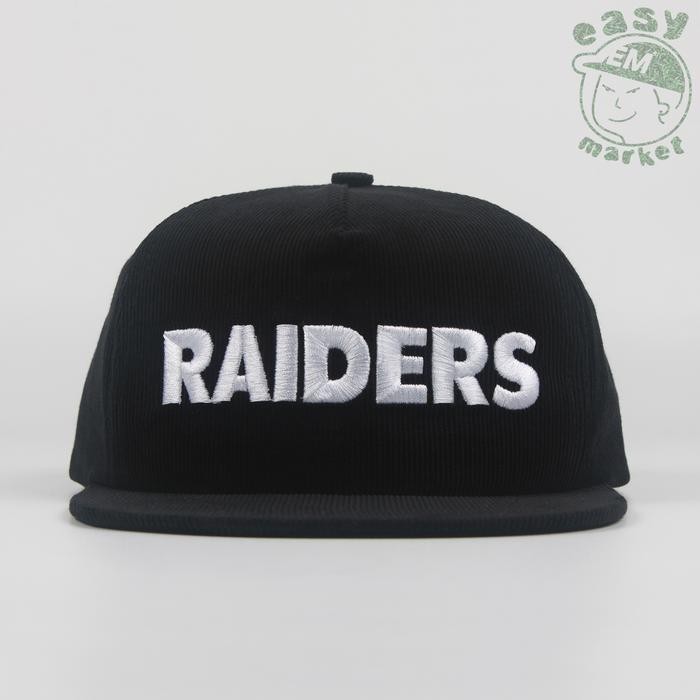 Vintage 90s RAIDERS NFL Starline Corduroy Cap