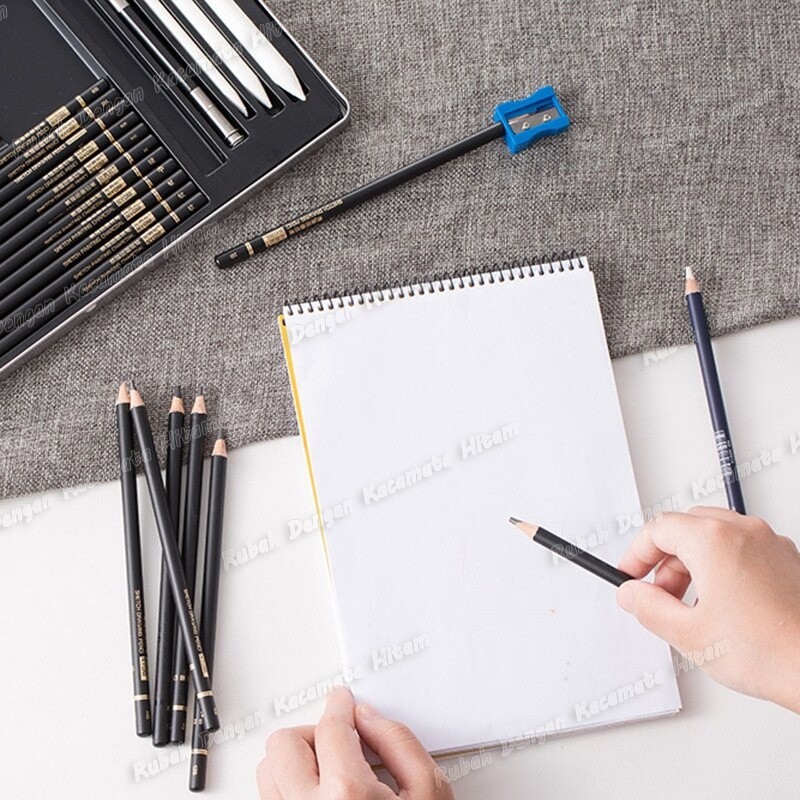 

JAMIN MURAH !!![COD]NYONI Sketch Drawing Pencil Set 30 / Pensil Lukis Sketsa Set Lengkap/Drawing/Sketsa pensil Matt, sketsa pemula, pensil arang, penghapus, kotak pena, pena kertas, spons, pena, set pisau/sketch pencil set in Kotak besi(BISA LANGSUNG ORDE