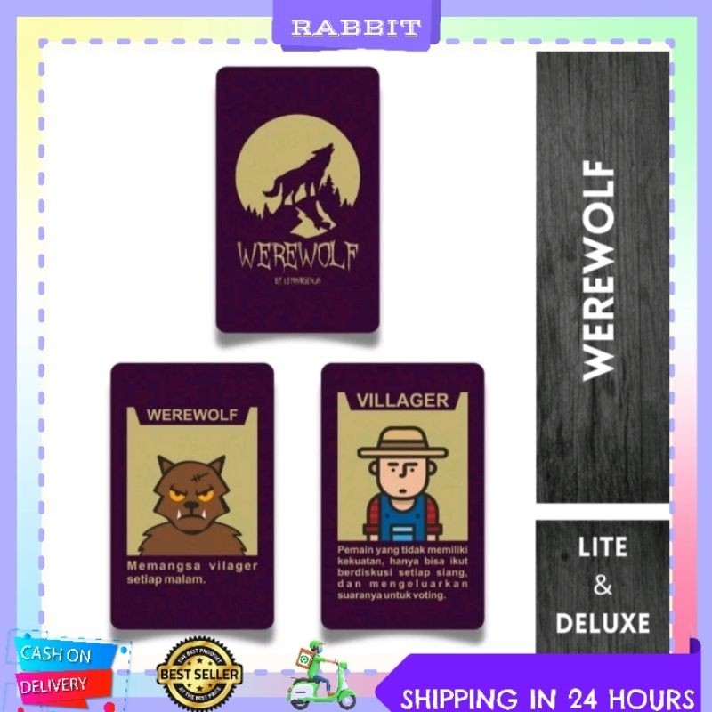 TERBARU [COD] READY-Kartu Werewolf Lite & Deluxe Pack Permainan Truth or Dare gf7