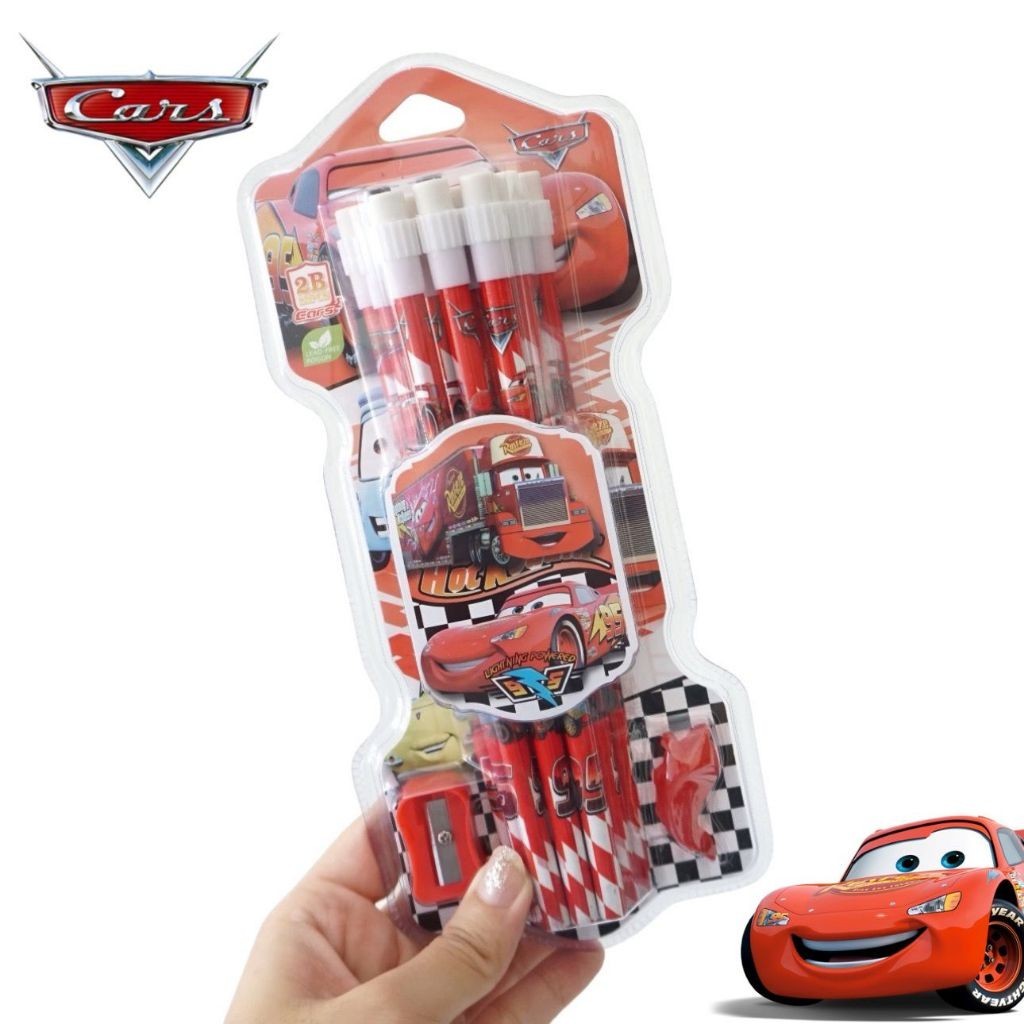 

PENSIL SET CARS / SET PENSIL LENGKAP / PENSIL 1 LUSIN