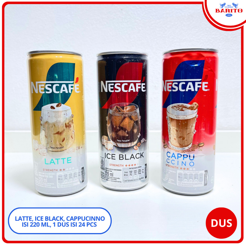 

[DUS/KARTON] BONUS 1 TOPLES, Nescafe Kaleng 220ml Isi 24 PCS