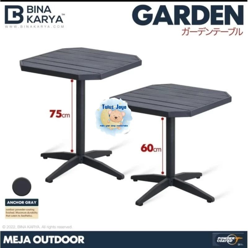 Meja Taman Meja GARDEN Meja Outdoor / Taman / Cafe / Teras Besi