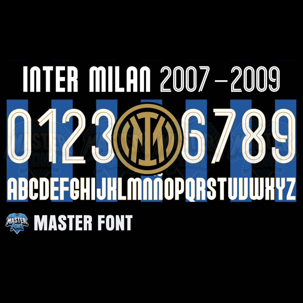Nameset Jersey - Inter Milan 2007