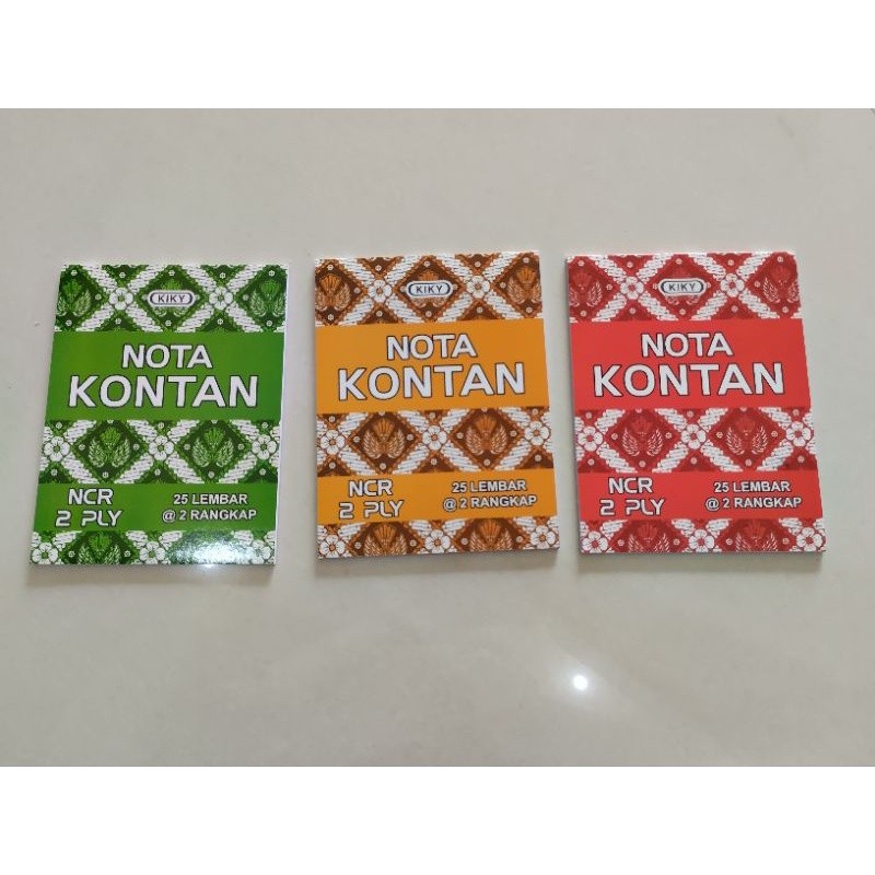 

Buku Nota/Nota 2ply/Buku nota kiky/Nota besar/Buku nota kontan/Nota 25 lembar/Buku nota besar/Nota kontan Kiky/Nota Batik/Nota 2 rangkap - ARM