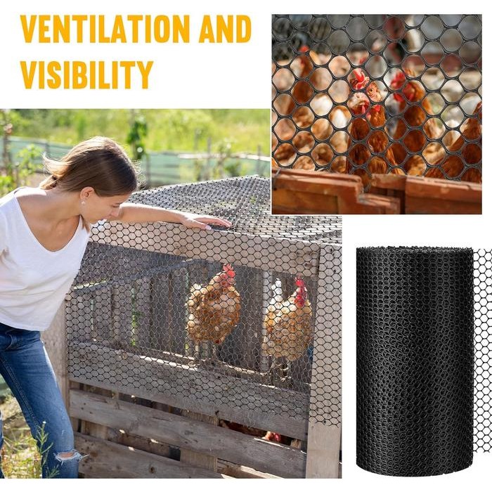 Promo Jaring Pagar Kawat Ayam Plastik HDPE Lebar 1.4 Meter Desain Diamond Tahan Air Kekuatan Tinggi 