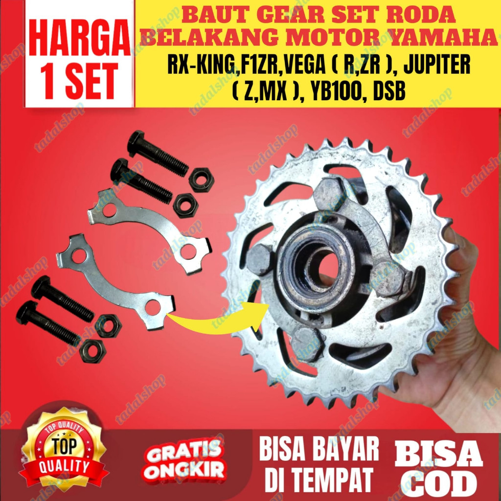 baut gear set yamaha jupiter vega force1 f1zr baut gear set belakang yamaha