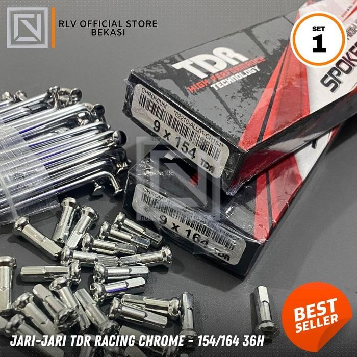 JARI JARI TDR CHROME RING 17 SET DEPAN BELAKANG | RUJI MOTOR PNP RX KING - 154/164-CHROME, JARI-JARI