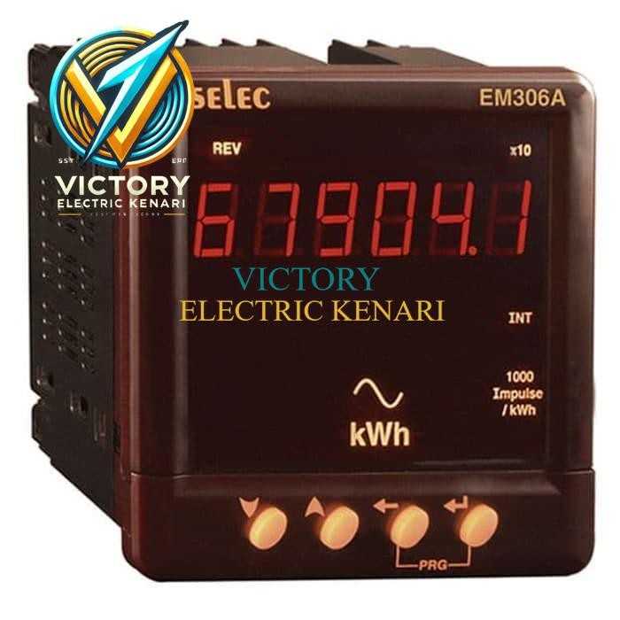 DIGITAL PANEL ENERGY METER KWH EM306-A SELEC 1P