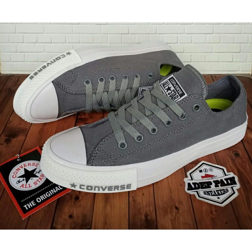 SEPATU ALL STAR CONVERSE ABU PUTIH ORIGINAL
