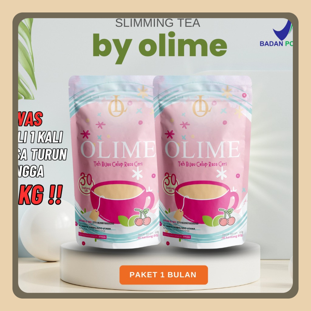 

Olime Teh Pelangsing Herbal Paket 2 Slimming Tea