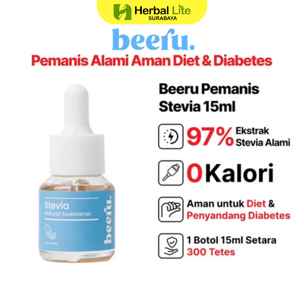 

BEERU Stevia Natural Sweetener Gula Pemanis Alami Cair 15ml