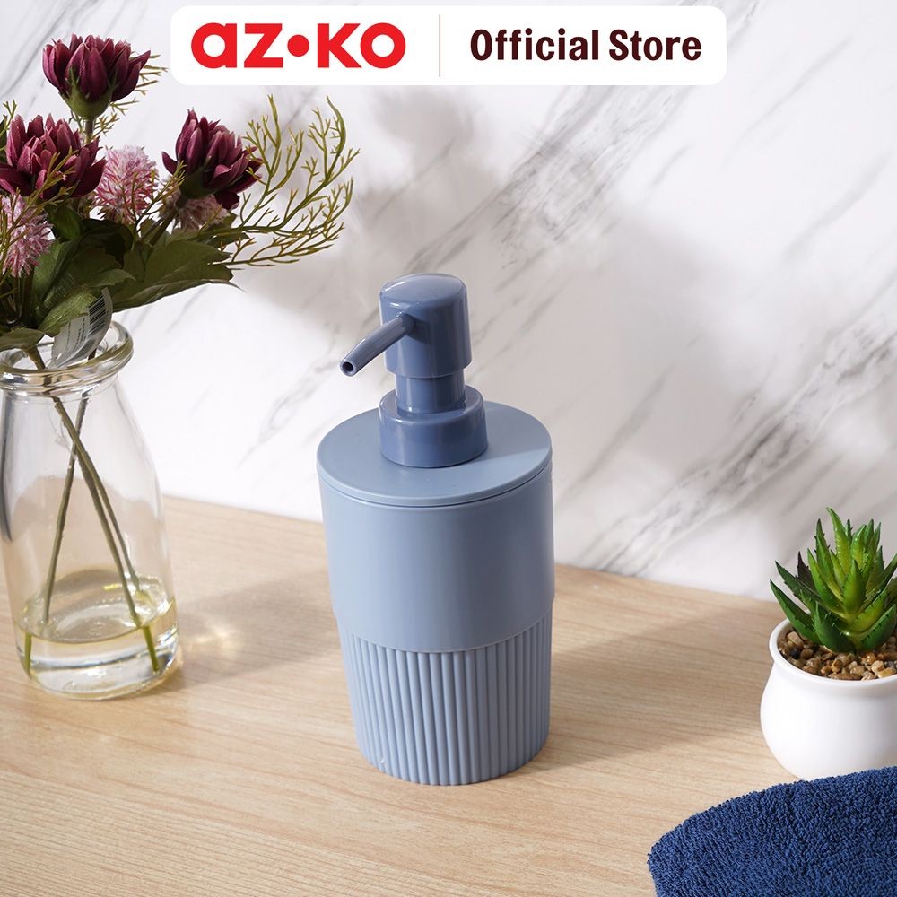 AZKO Stora 260 ml Dispenser Sabun Cair - Biru Liquid Soap Container Tabung Tempat Sabun Serbaguna Ak