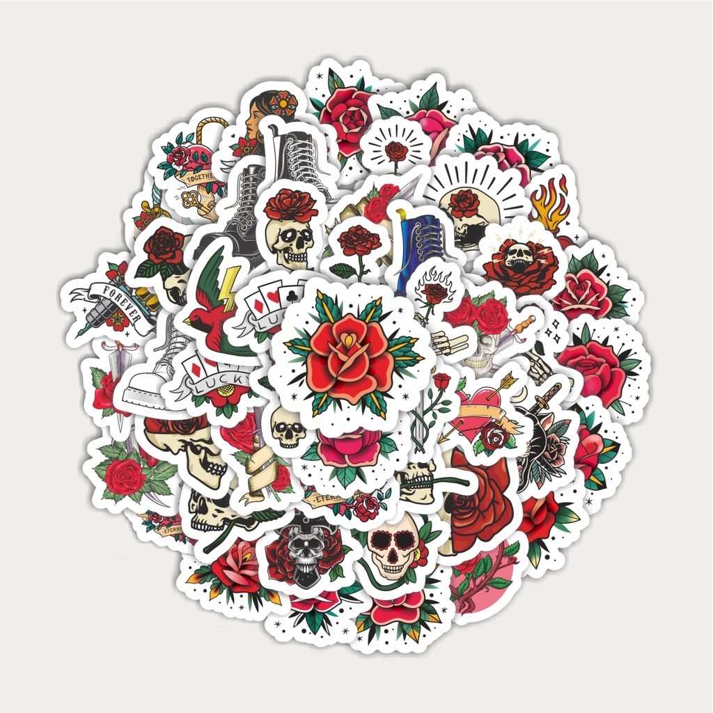 

Sticker Pack Stiker Goth Steampunk Rose [Bunga Mawar] | Sticker TUMBLR | Stiker LAPTOP KOPER HELM