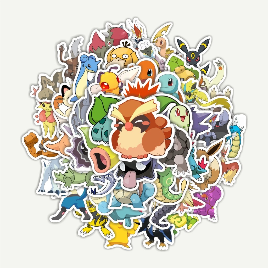 

Sticker Pack Stiker Kartun Pokémon | Sticker TUMBLR | Stiker LAPTOP KOPER HELM