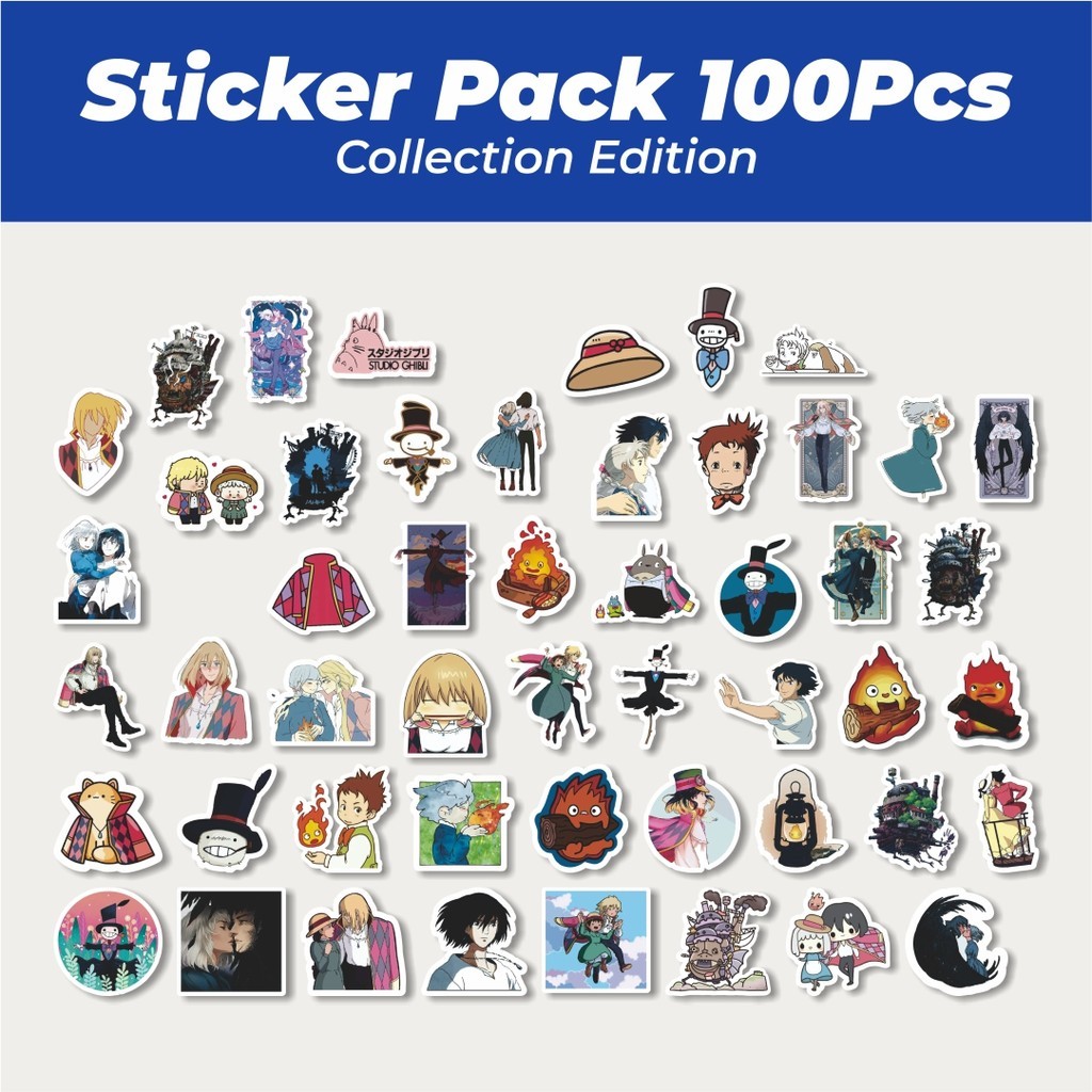 

Hot Stiker Anime Ghibli Hayao Miyazakui V4 Lucu Anti Air Stikers Berperekat Waterproof Sticker Decal Buat Motor Helm Buku Journal Koper Casing HP Laptop Botol Minum