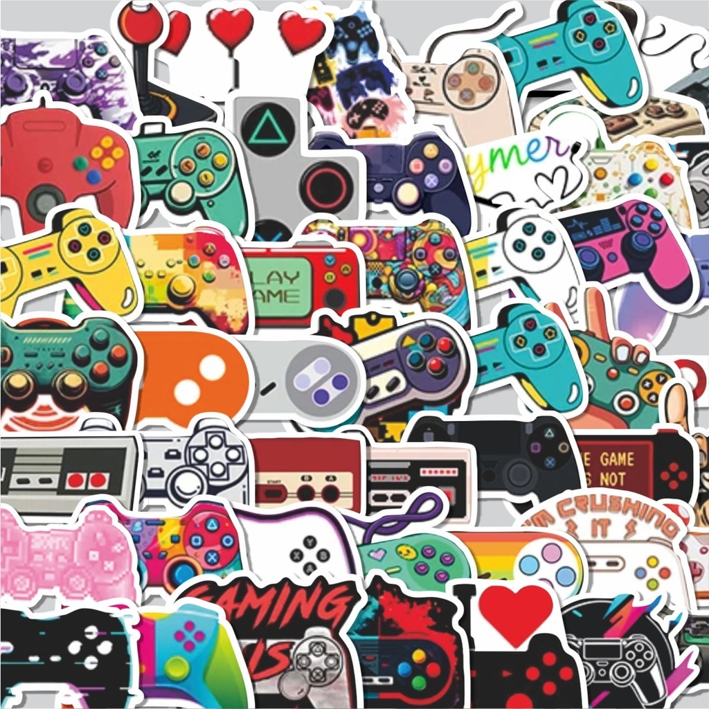 

Stiker Cutting Pack Stiker Gamepad Isi 100Pcs Series Aesthetic Lucu Keren Untuk Koper Bahan Vynil