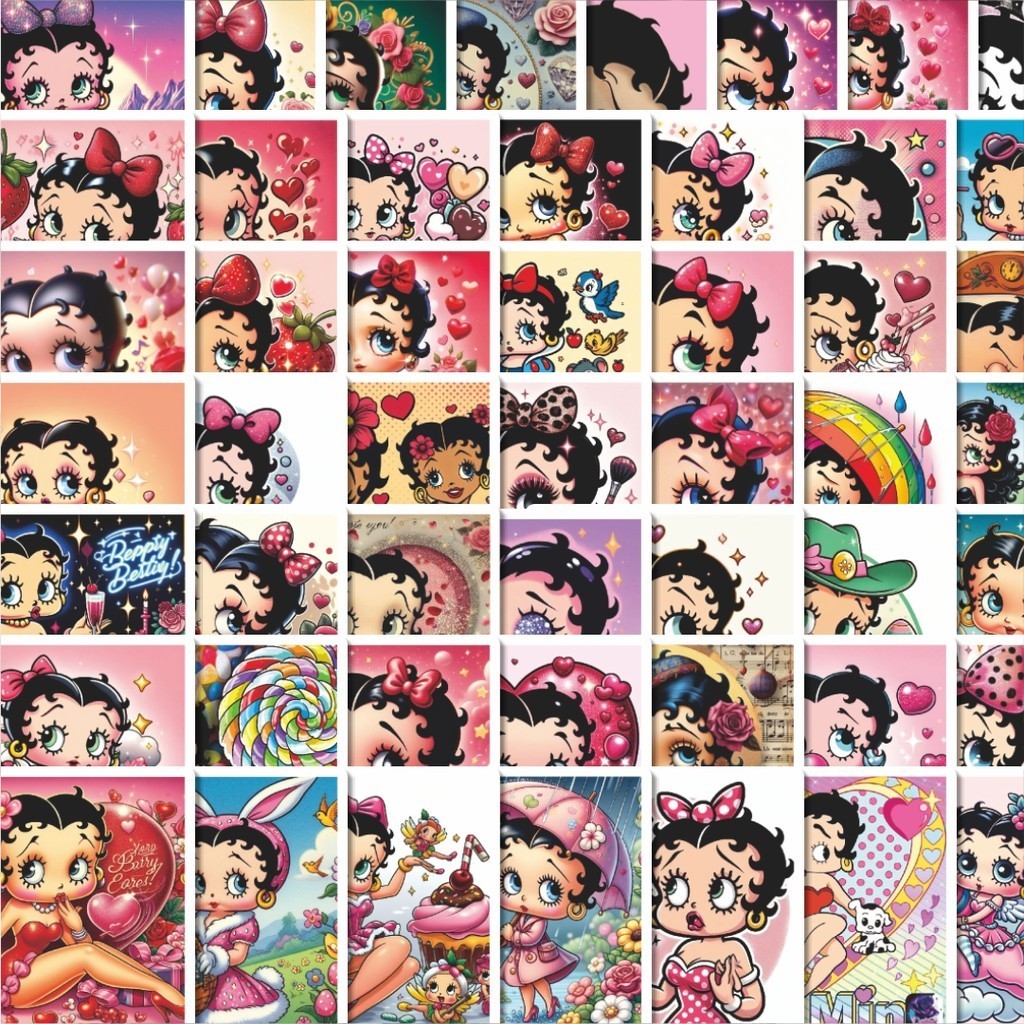 

Stiker Cutting Pack Stiker Kartun Betty Boop Versi 3 Isi 100Pcs Series Aesthetic Lucu Keren Untuk Koper Bahan Vynil