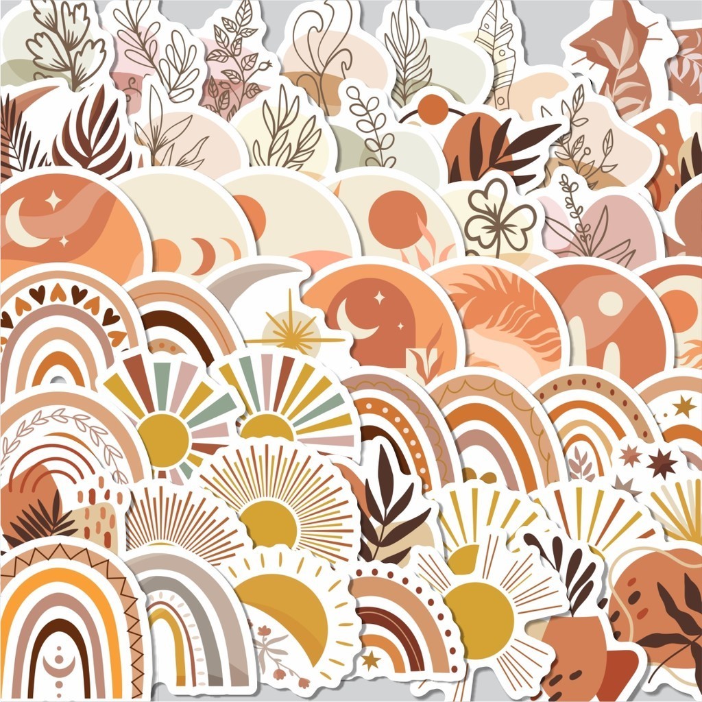 

Stiker Cutting Pack Sticker Kartun Boho Isi 100Pcs Series Aesthetic Lucu Keren Untuk Koper Bahan Vynil