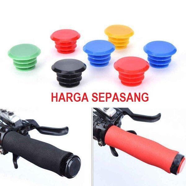 BAR END SEPASANG cap tutup handle bar JALU UJUNG STANG penutup handlebar HAND GRIP handgrip PLUG sep