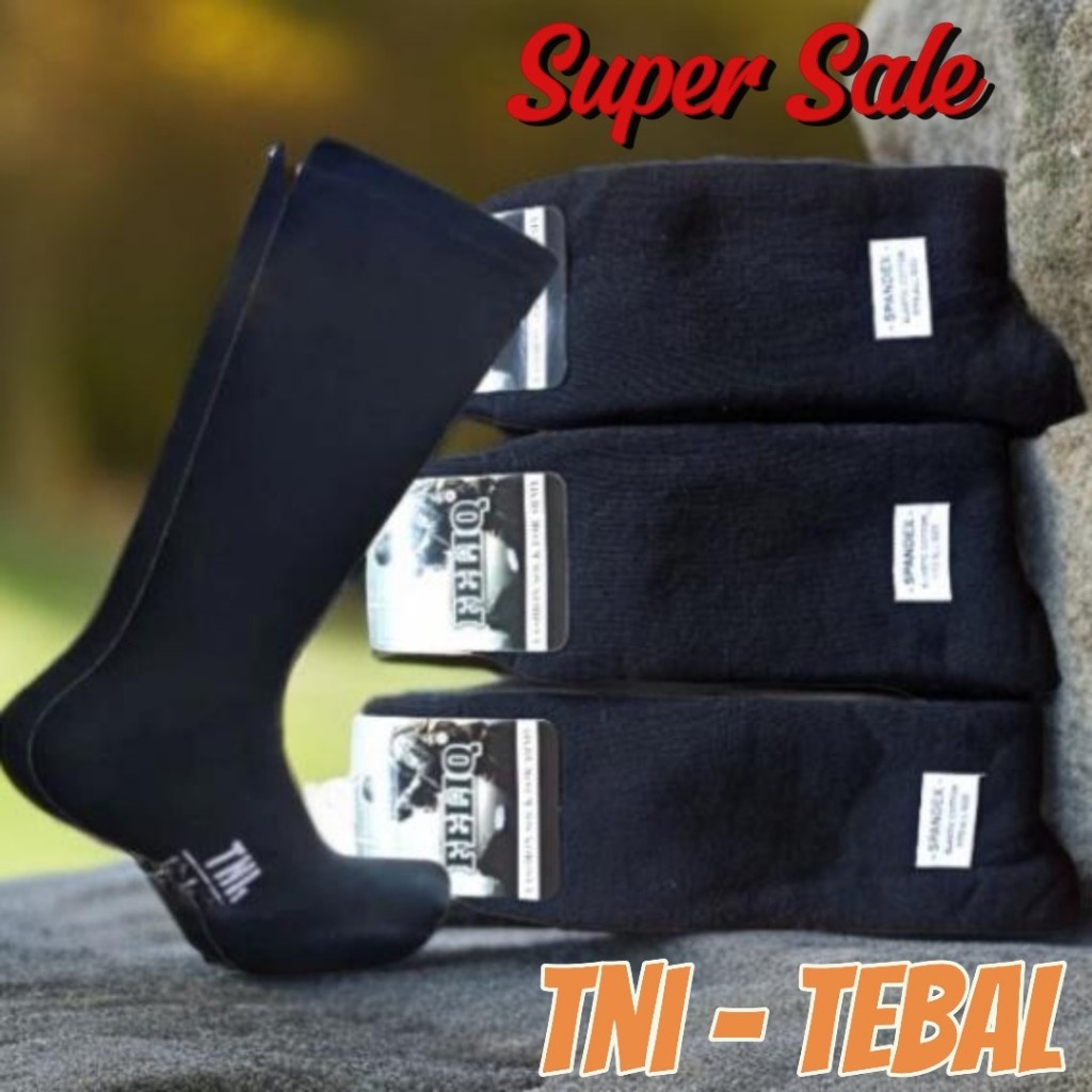 KAOS KAKI PDL TNI POLRI TEBAL / KAOS KAKI PDL TNI TEBAL