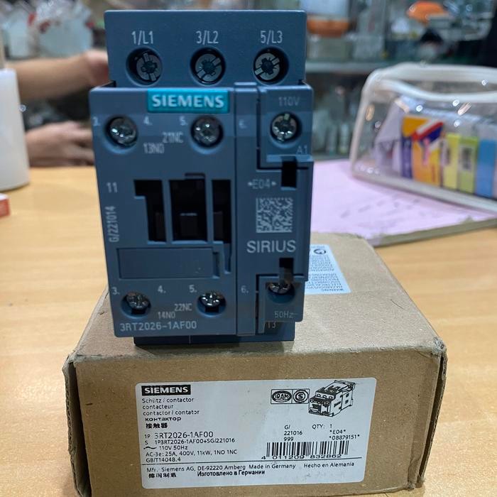 KONTAKTOR SIEMENS 3RT2026-1AF00 110V