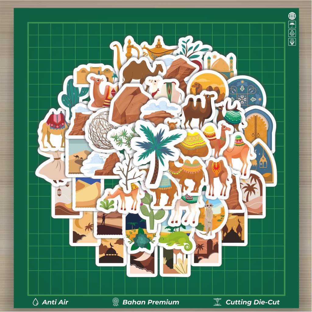 

HOT 50 PCS STIKER Stiker Gurun Camel Kartun Dekorasi Lucu Kreatif untuk Notebook, Skateboard, HP