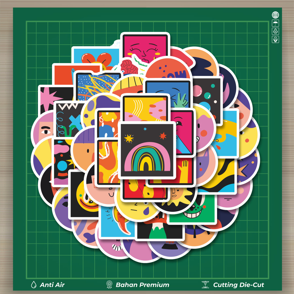 

HOT 50 PCS STIKER Stiker Ilustrasi Penuh Warna Stiker Fashion Cars Decal Dingin Kartu Album Custom Vinyl Anti Air- Sticker Aesthetic Buku Journal Koper Casing HP Tablet Laptop Helm Motor Botol Minum