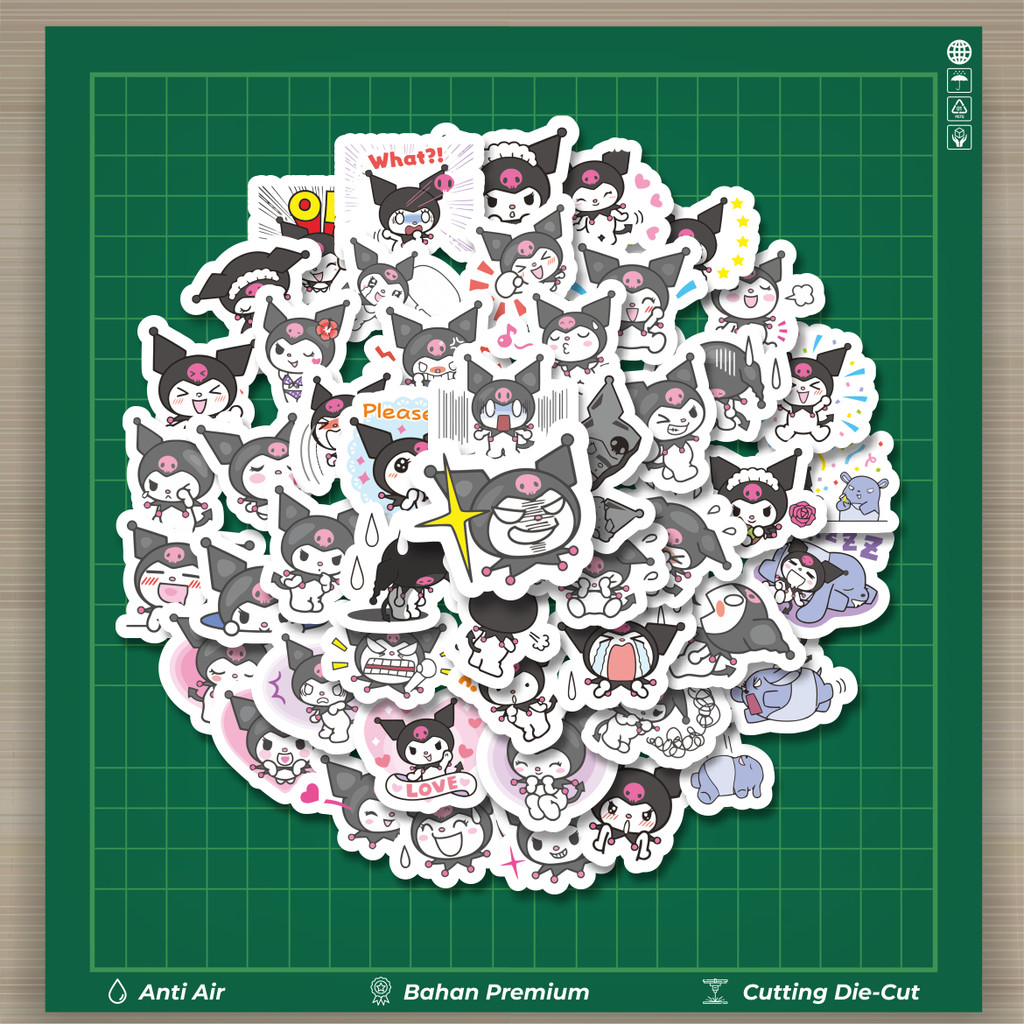 

HOT 50 PCS STIKER Stiker Kartun Kuromi Versi 1 Stiker Fashion Cars Decal Dingin Kartu Album Custom Vinyl Anti Air- Sticker Aesthetic Buku Journal Koper Casing HP Tablet Laptop Helm Motor Botol Minum