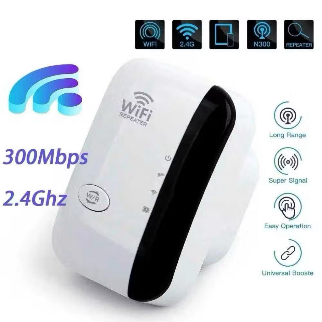 Penguat Sinyal Sigyal Wifi Repeater 300Mbps Penguat Wifi Extender Mini Repeater Sinyal Wifi Memperlu