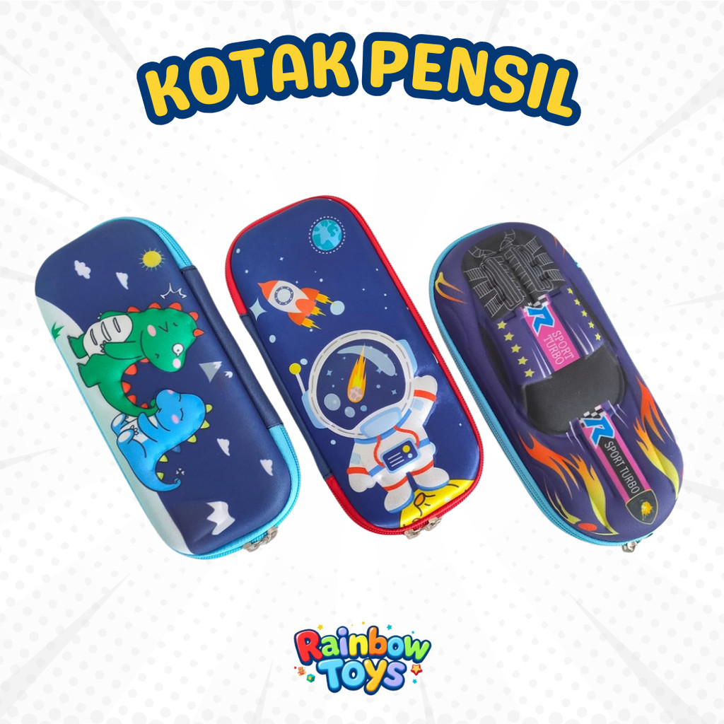 

Kotak Tempat Pensil Anak Karakter 3D Timbul