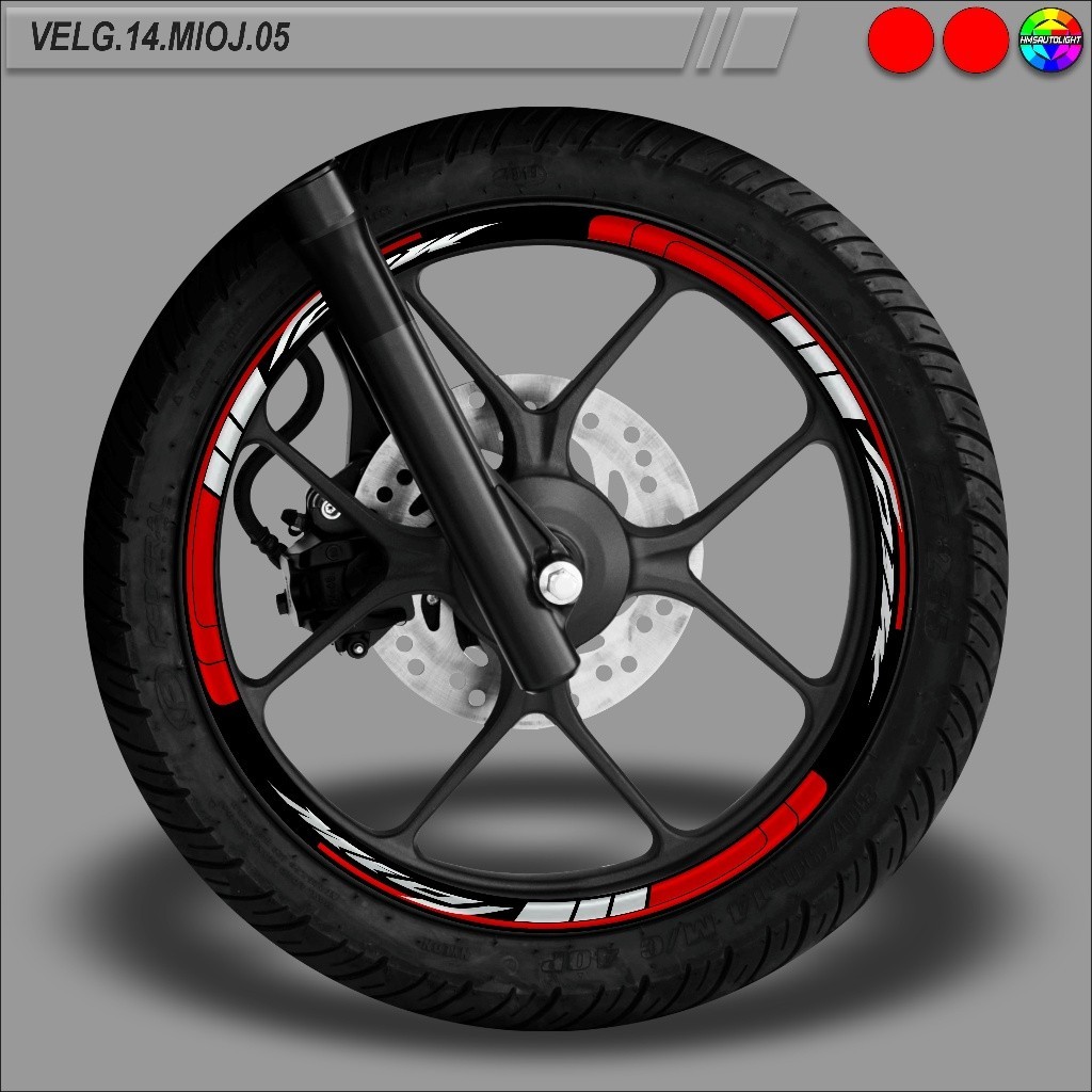 STICKER VARIASI VELG MOTOR RING 14 SEMUA TYPE MIO J 05
