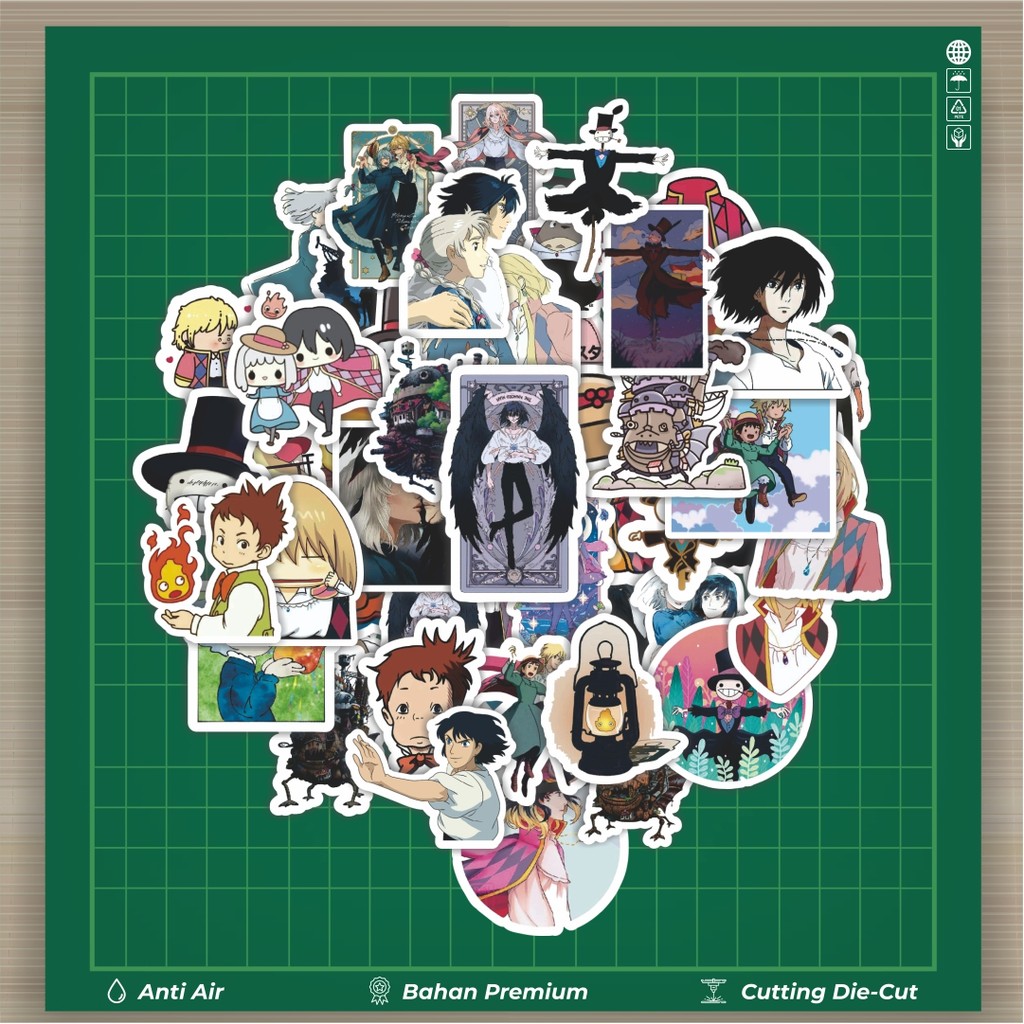 

HOT 50 PCS STIKER Stiker Anime Ghibli Hayao Miyazakui V4 Stiker Fashion Cars Decal Dingin Kartu Album Custom Vinyl Anti Air- Sticker Aesthetic Buku Journal Koper Casing HP Tablet Laptop Helm Motor Botol Minum