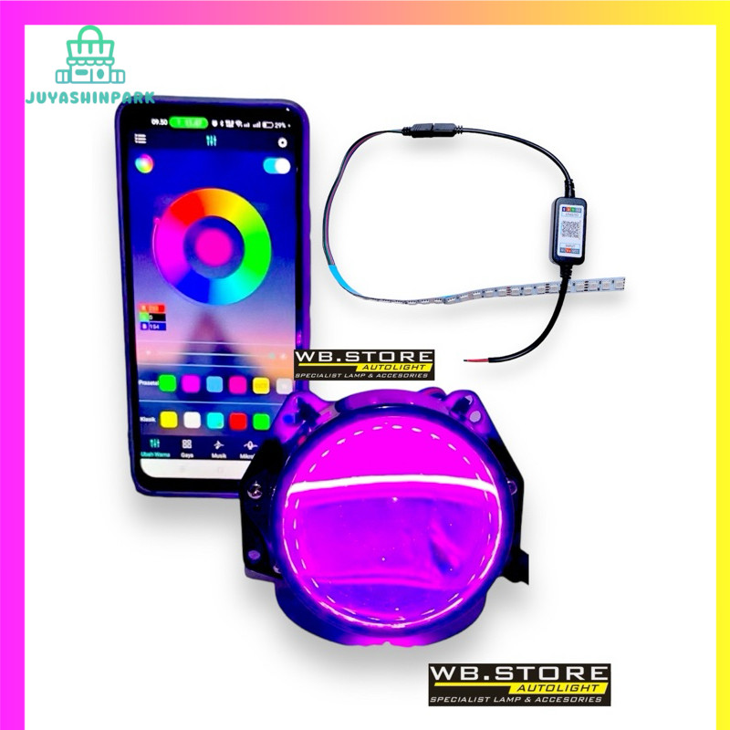 DEVIL EYE DEMON EYE RGB BLUETOOTH 210 MODE ALL WARNA DEVIL BILED DEMON BILED DEVIL EYE 360 MODUL RGB