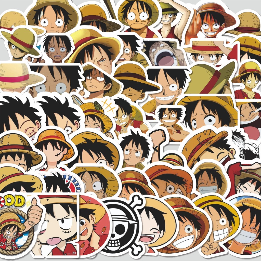 

Stiker Cutting Pack Stiker Anime One Piece Luffy Isi 100Pcs Series Aesthetic Lucu Keren Untuk Koper Bahan Vynil