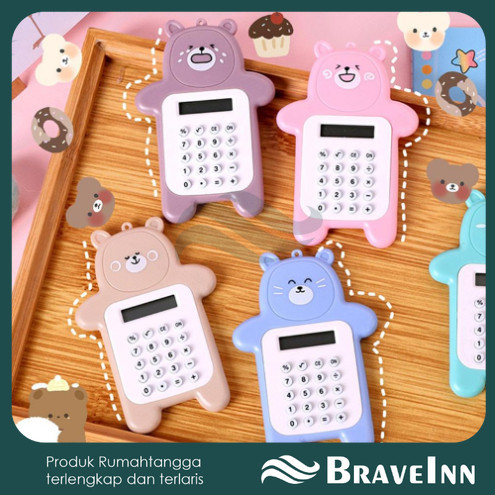 

Calculator Mini Portable Motif Bear Kalkulator Portable Mini Beruang Kalkulator Unik Kalkulator 8 Digit Mini Portable Kalkulator