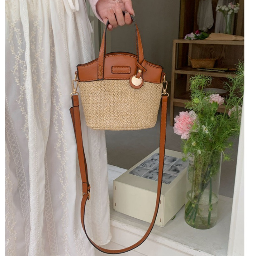 VG56TG GC 8823 Tas Selempang Cewek Straw Tas Hp Wanita 2 in 1