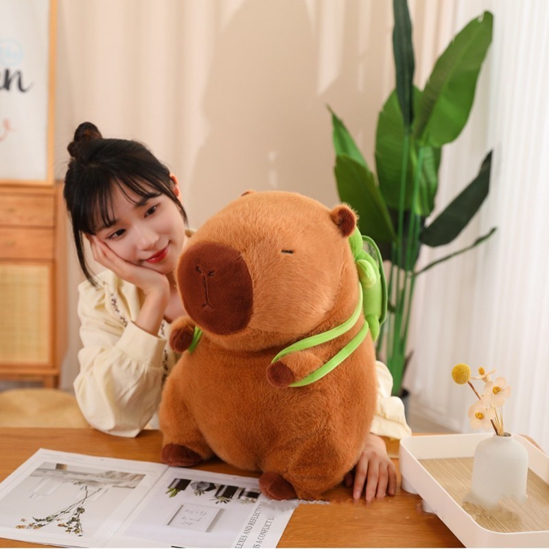 Boneka luffy Capybarra Plush Doll/Boneka capybara tas