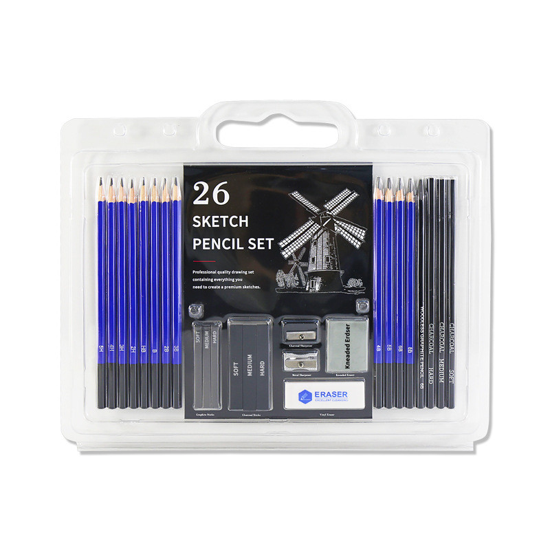 

Set Pensil Gambar Profesional 26pcs - Alat Lukis Lengkap Untuk Seniman & Pemula