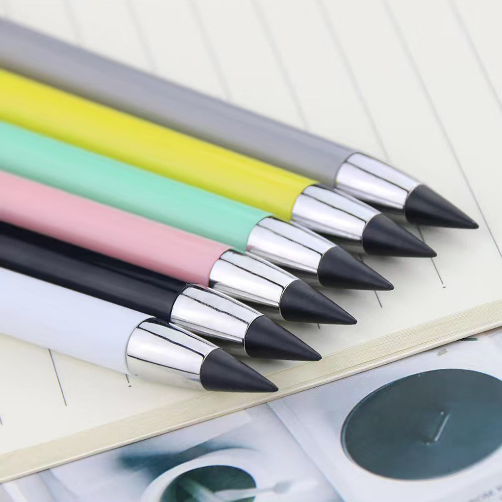 

6Pcs/Pack Infinity Pencil with Eraser Unlimited Writing Pencils School Office Stationery Supplies Writing Painting Drawing Pen