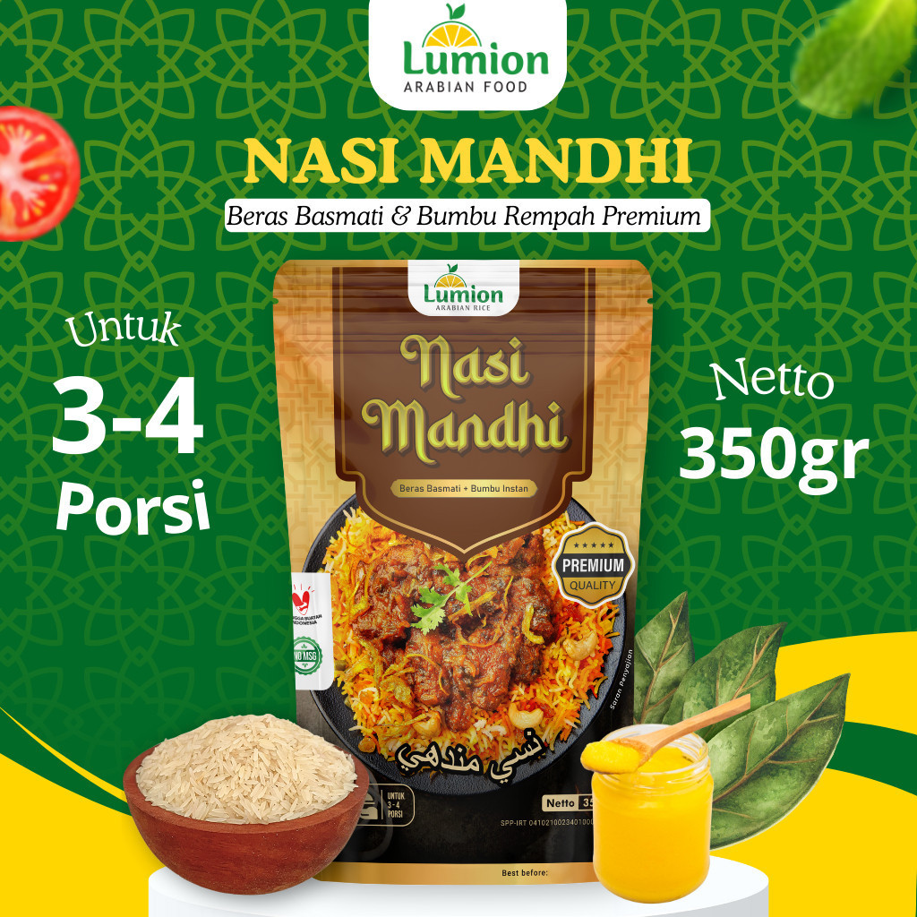 

#4 Lumion Nasi Bumbu Mandhi Instan 350gr Nasi Mandhi Instan Siap Masak Nasi Arab