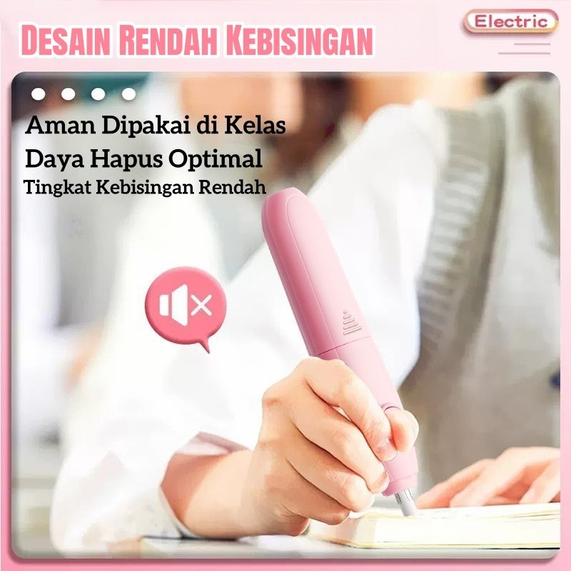 Penghapus Pensil Otomatis / Penghapus Pensil Elektrik / Penghapus Listrik / Penghapus Getar