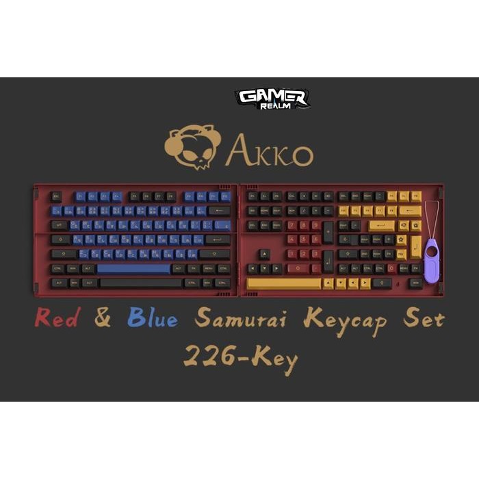 Akko Samurai ASA Profile 226 Keycaps Set PBT Doubleshot