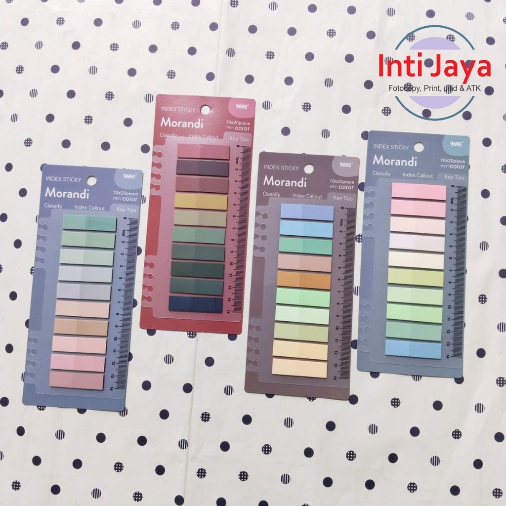 

Sticky Notes Morandi Divider and Ruler Kertas Tempel plus Penggaris